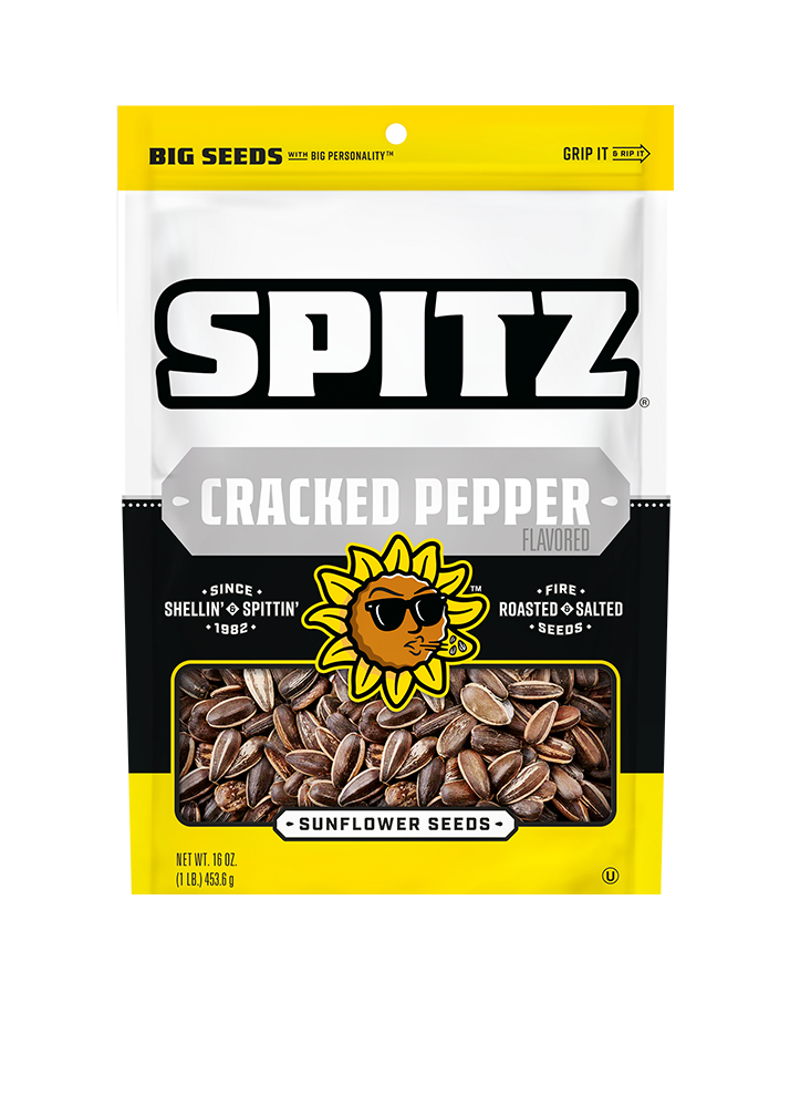 Bag of Spitz® Cracked Pepper Sunflower Seeds